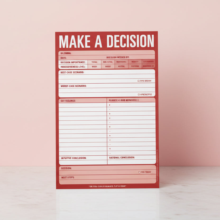 Make A Decision (Notepad/Sticky Notes)