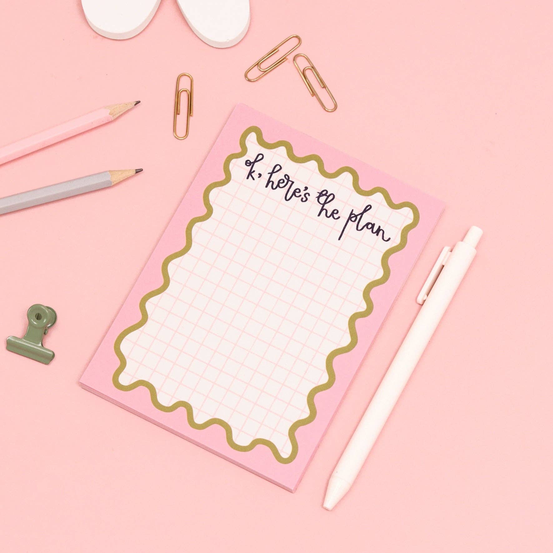 OK, Here's The Plan Notepad