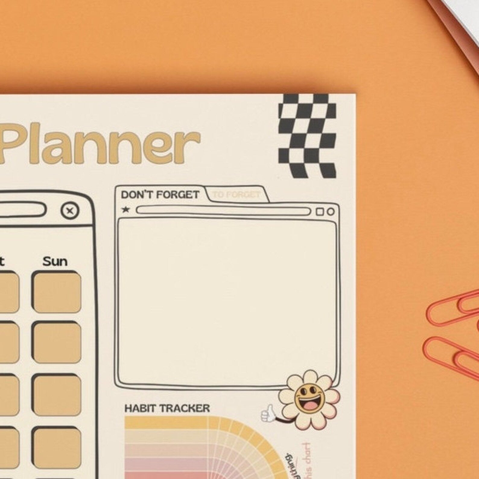 Desktop Monthly Planner Notepad