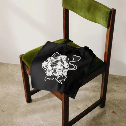 Smoking Lady Head Tattoo Bag