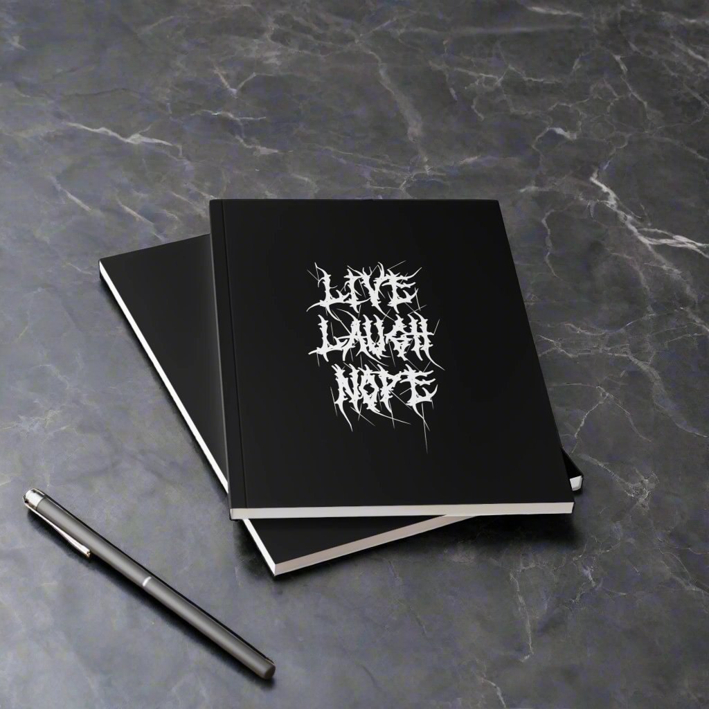 Live, Laugh, Nope Metal A5 Notebook