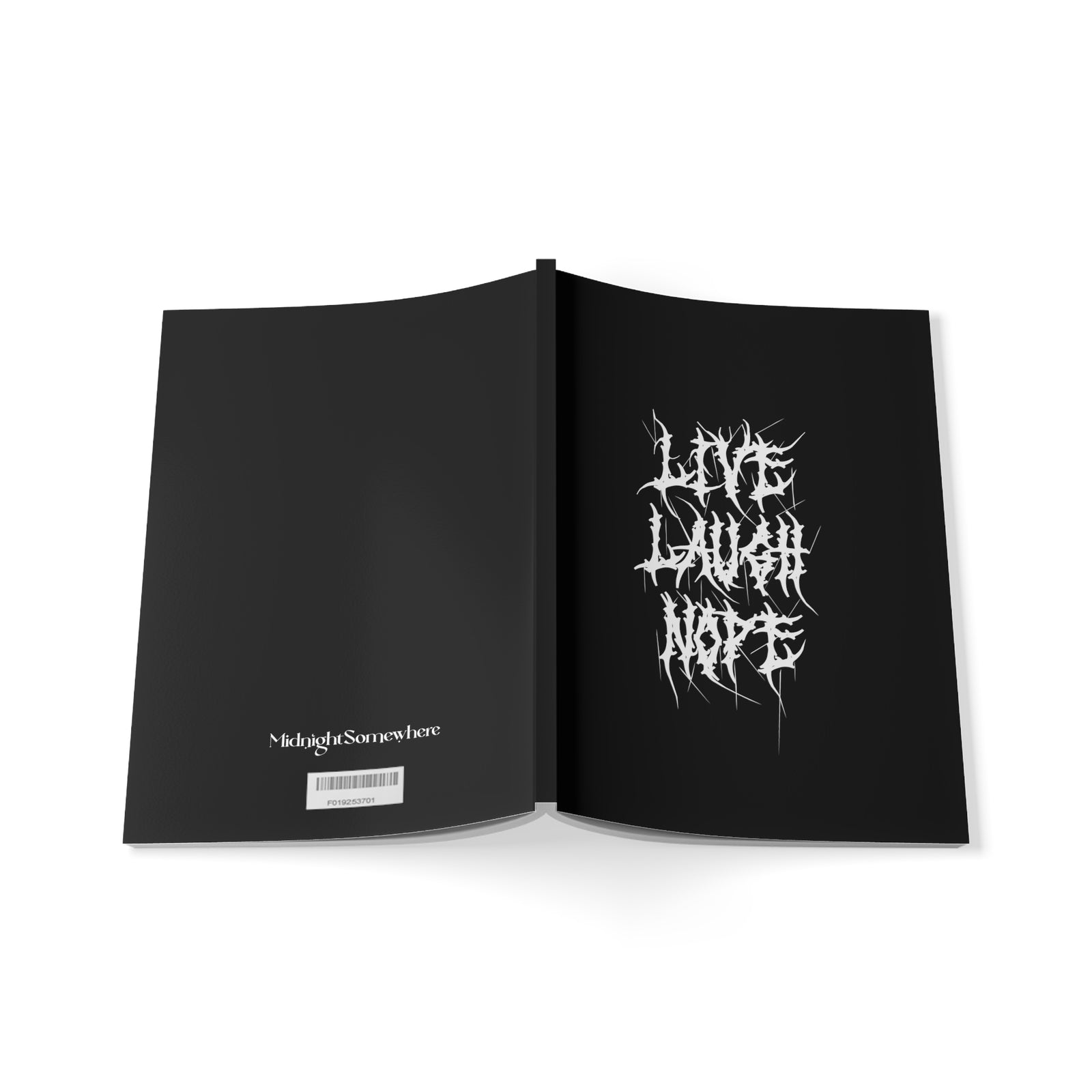 Live, Laugh, Nope Metal A5 Notebook