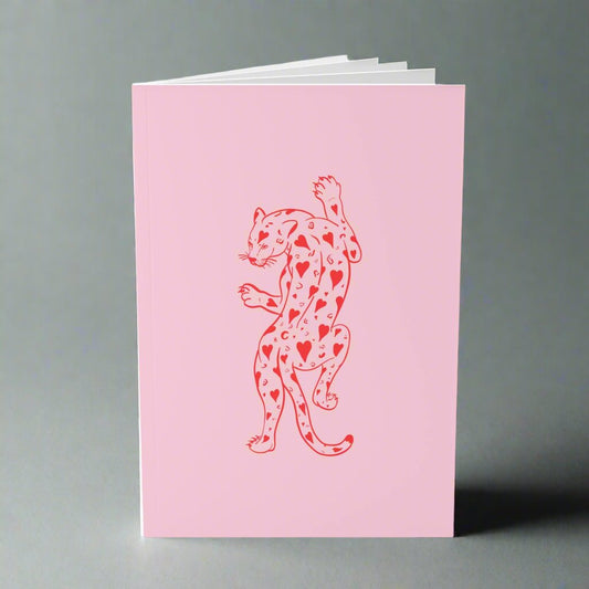 Heart leopard A5 Notebook