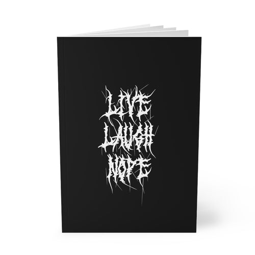 Live, Laugh, Nope Metal A5 Notebook