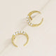 Crystal Mini Moon Earrings
