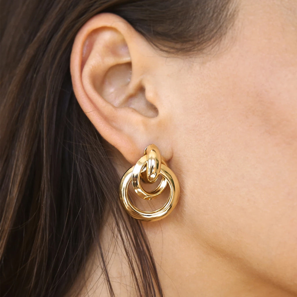 Classic Vibes Multi Ring Stud Earring