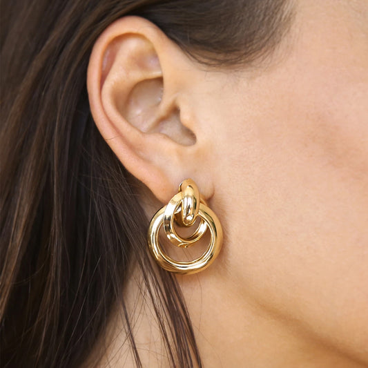 Classic Vibes Multi Ring Stud Earring