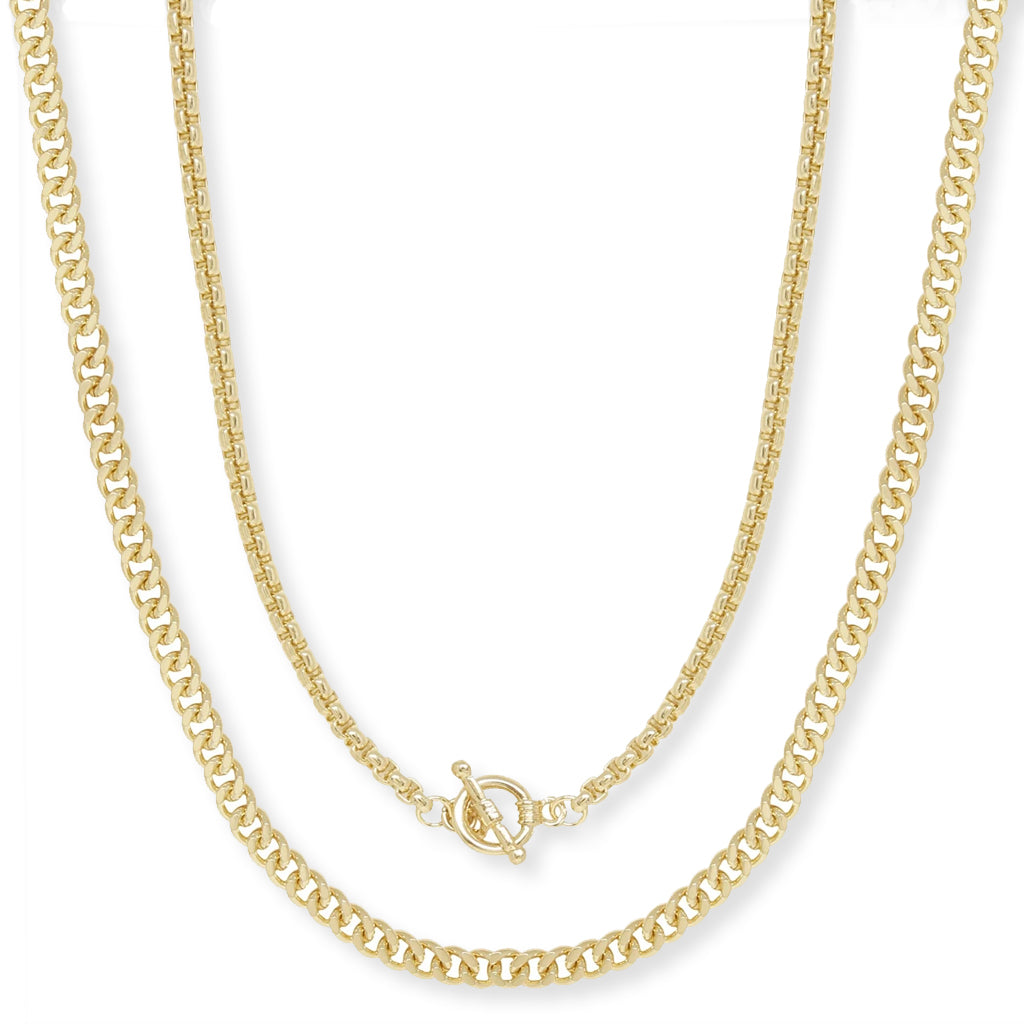 Double Chain Necklace Set