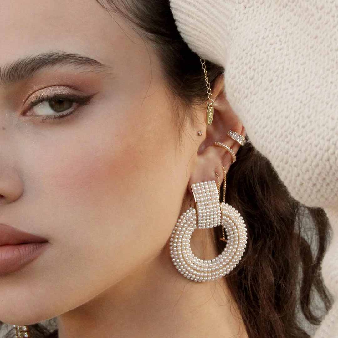Pearl Statement Earrings