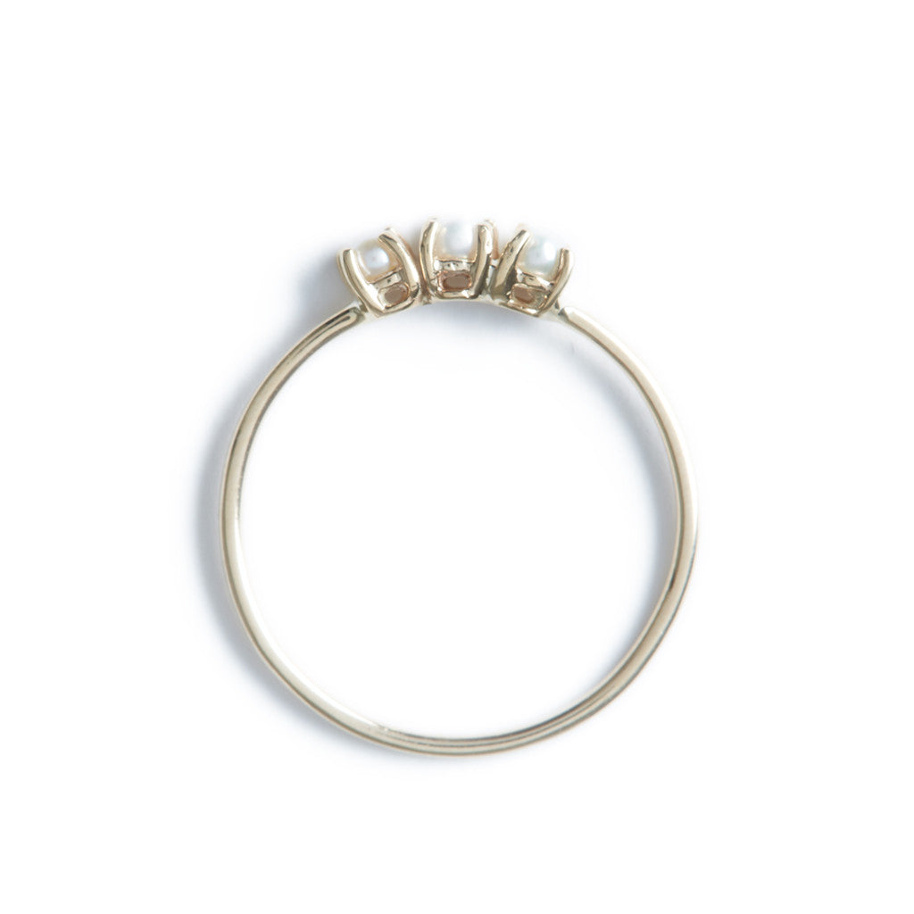 Tri Pearl Ring