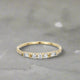 3 Round Diamond Baguette Equilibrium Ring