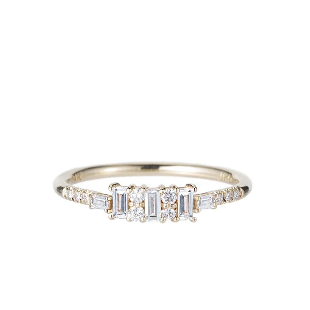 Diamond Baguette Reflection Ring
