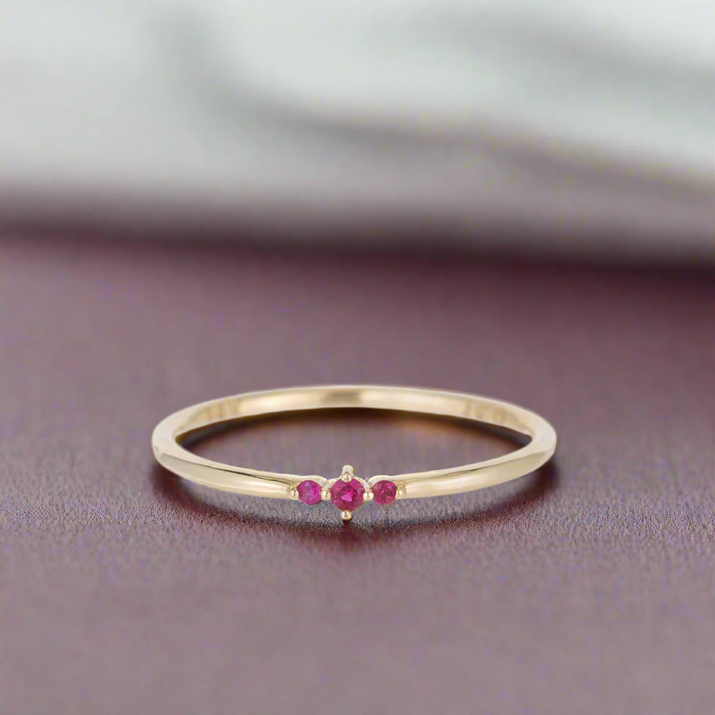 Tres Ruby Ring