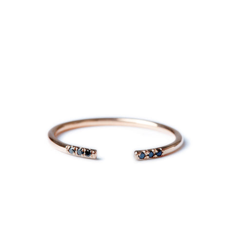 Diamond Wave Band Ring