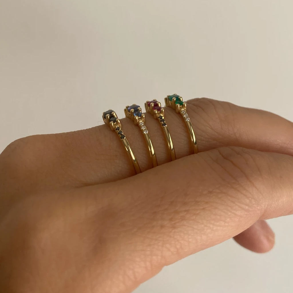 Black Diamond Trio Equilibrium Ring