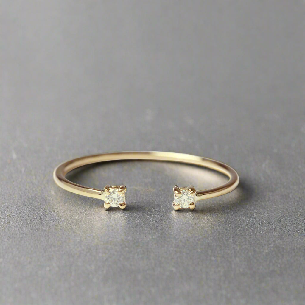 Diamond Accent Cuff Ring