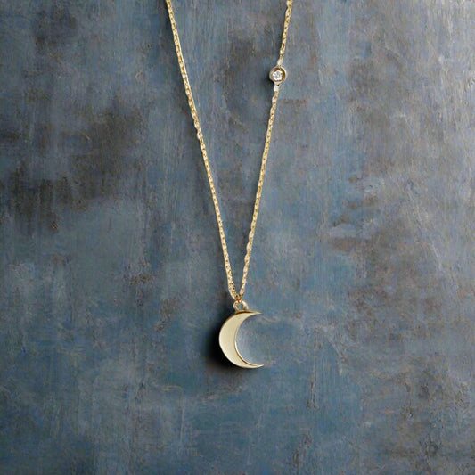 Moon and Stars Necklace