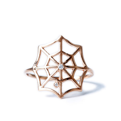 Double Pavé Spike Ring