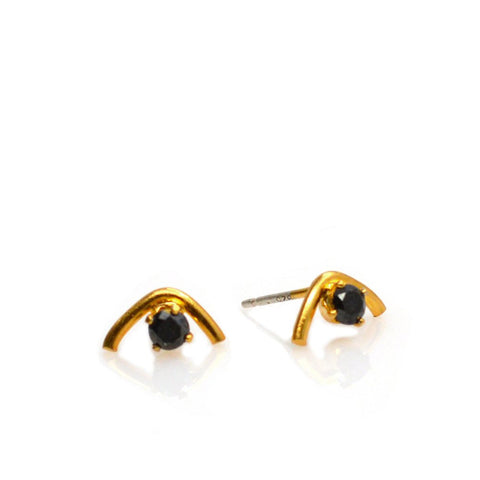 Gold Sparkling Baguette Ear Cuff