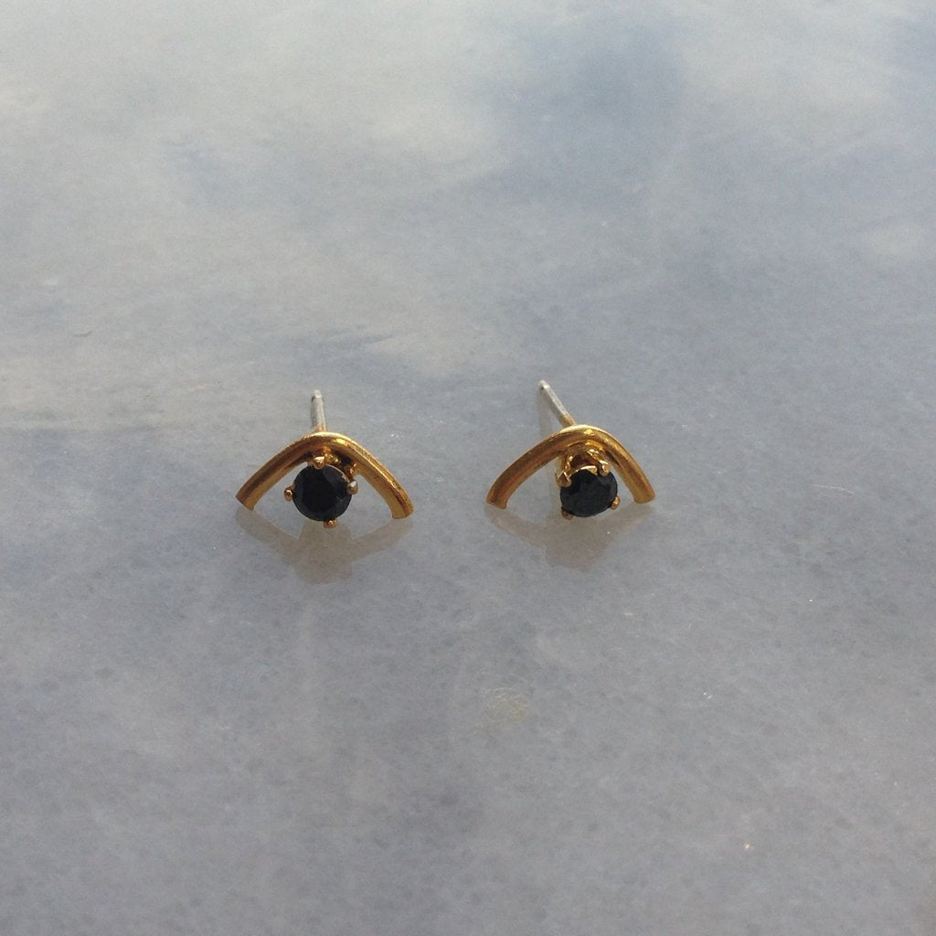 Black Diamond Mini Arc Studs