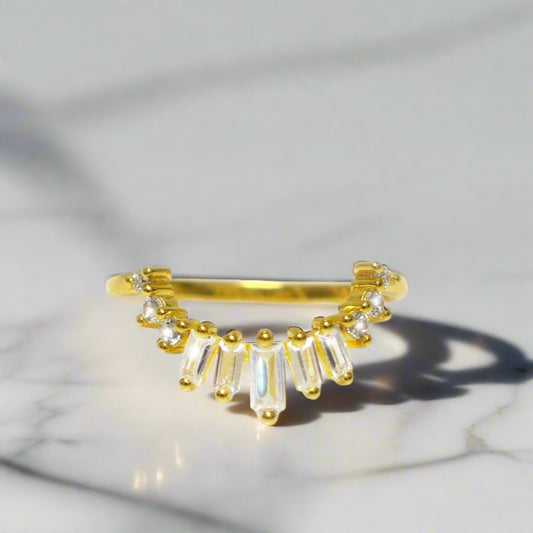 Diamond Guardian Arc Ring