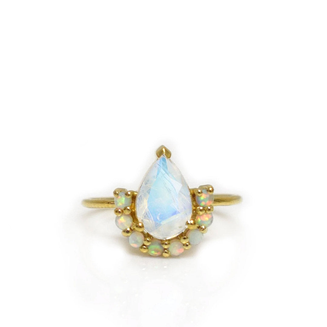 Opal & Moonstone Ballerina Ring