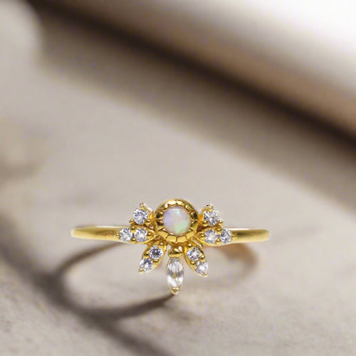 Opal & Diamond Pocahontas Ring