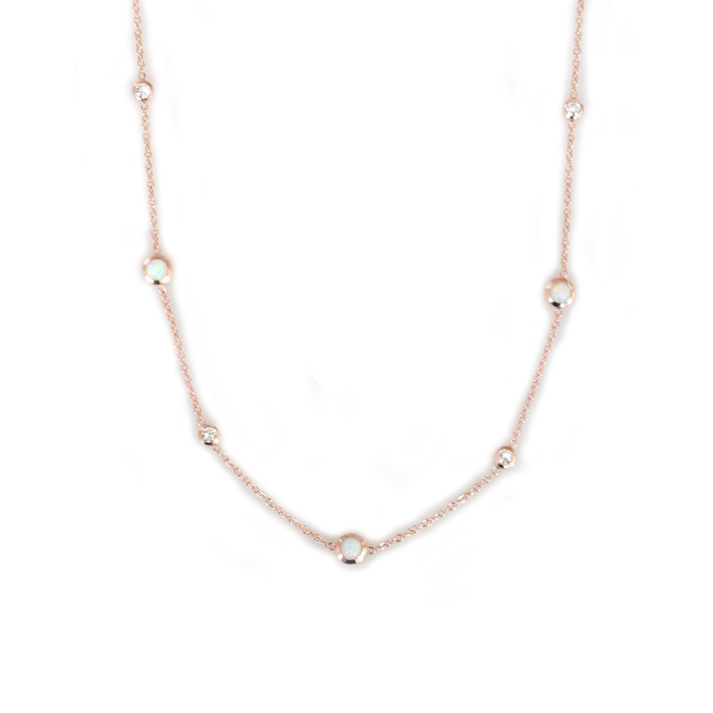 Opal & Diamond Sprinkle Choker