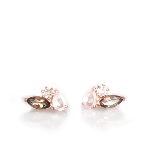 Rose Gold Sweet Pea Studs