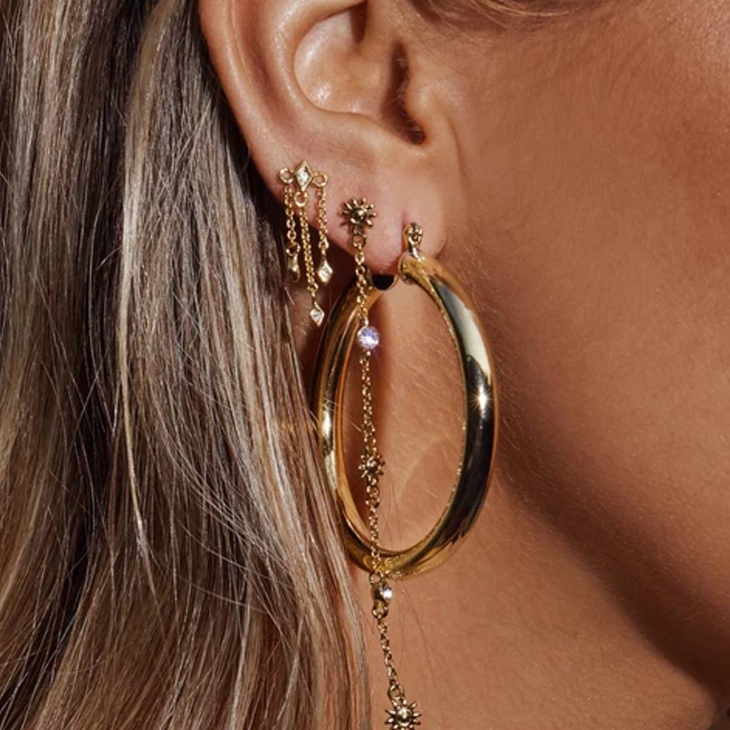 Amalfi Hoops in Gold