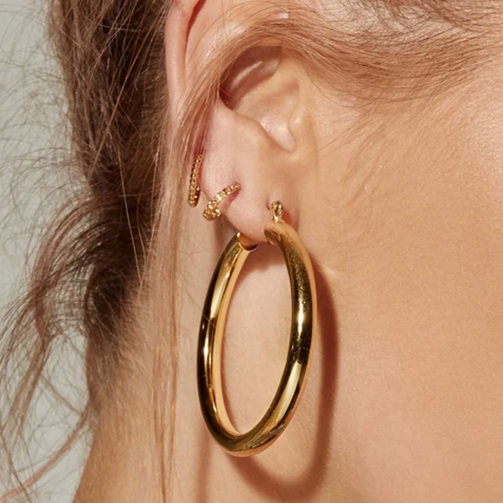 Amalfi Hoops in Gold