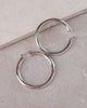 Amalfi Hoops in Silver