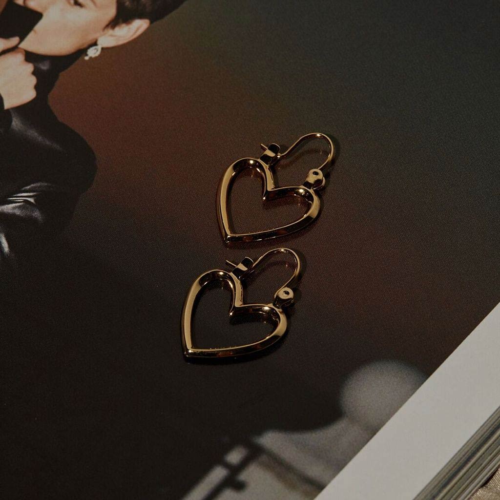Mini Heartbreaker Hoops in Gold
