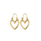 Mini Heartbreaker Hoops in Gold