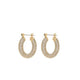 Gold Pave Baby Amalfi Hoops