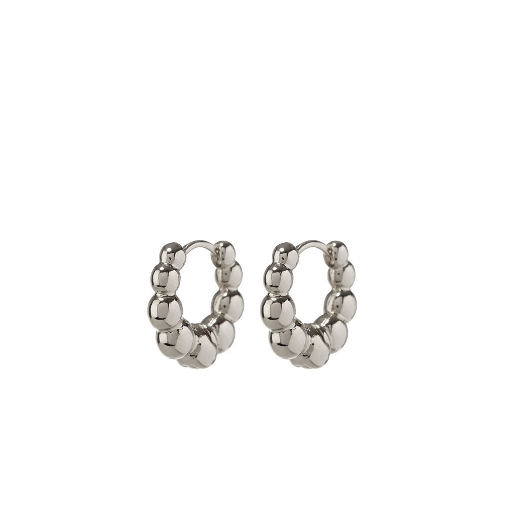 Silver Mini Beaded Bella Huggies