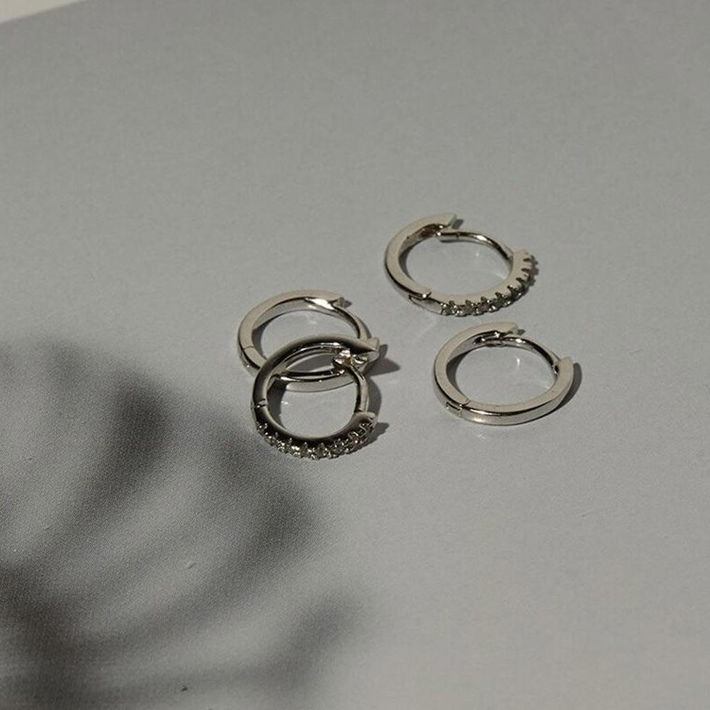 Sorrento Huggies in Silver