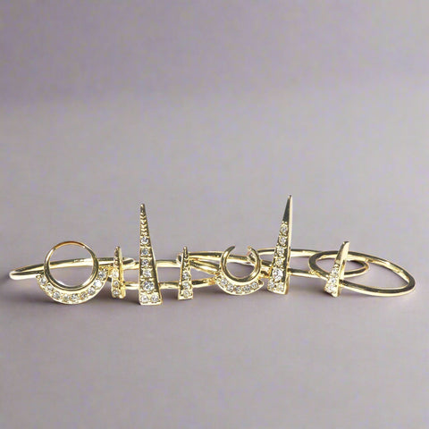 Double Pavé Spike Ring
