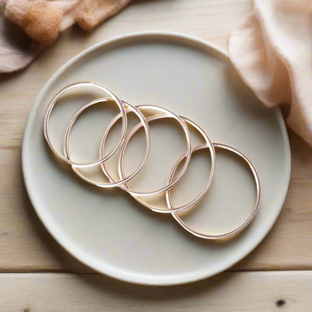 Thin Stacking Ring Set