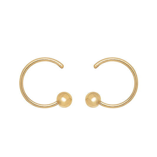 Pierced Curled Earrings