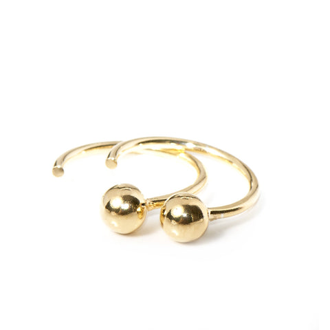Roxie Spike Hoop Earrings in Gold