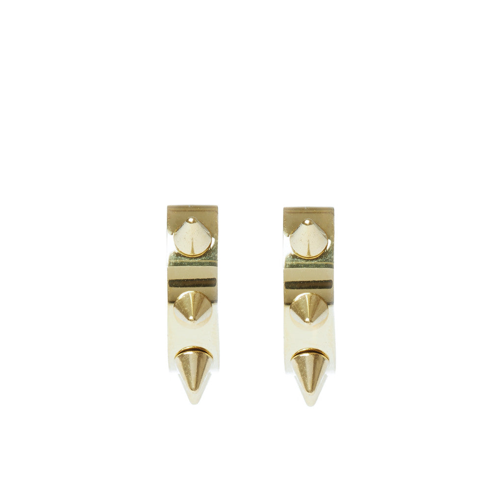 Roxie Spike Hoop Earrings in Gold