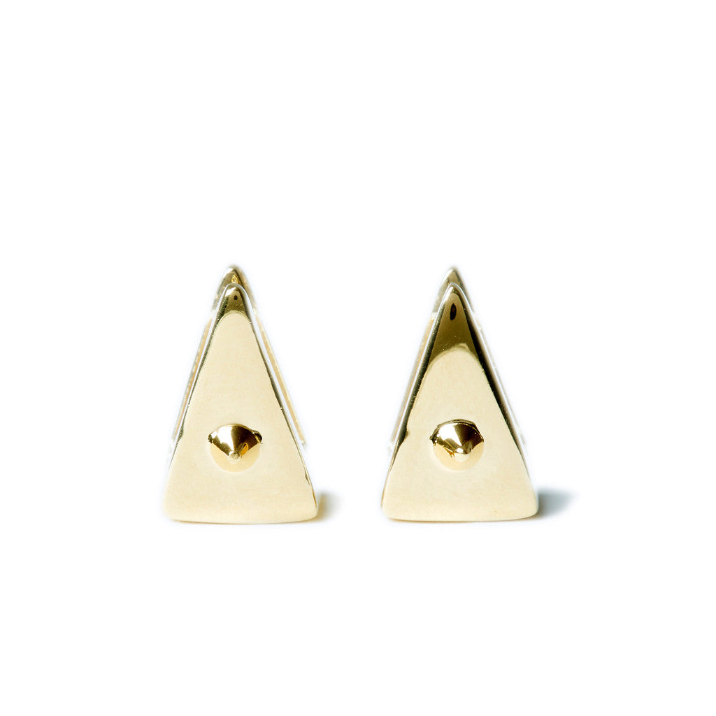 Spike Triangle Earrings