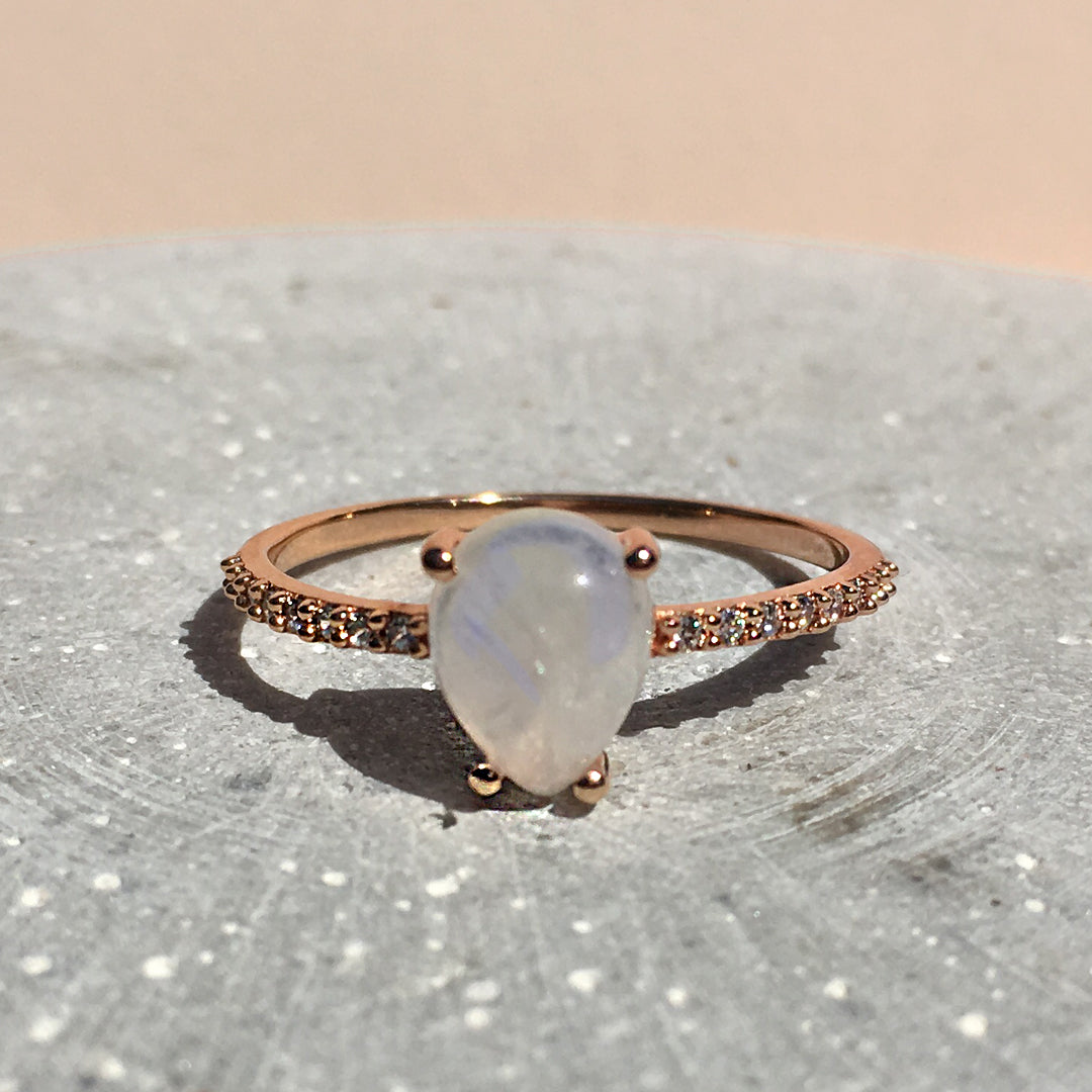 Angels Teardrop Ring