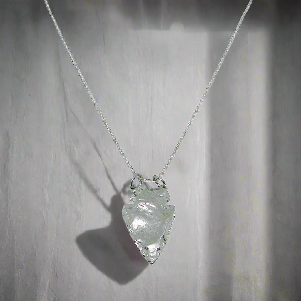 Stone hotsell arrowhead necklace