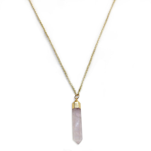 Rose Quartz Crystal Pendant