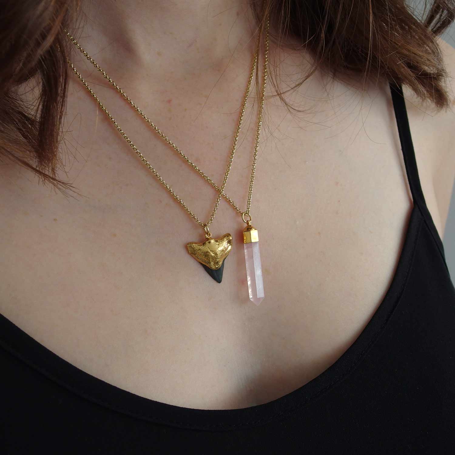 Rose Quartz Crystal Pendant