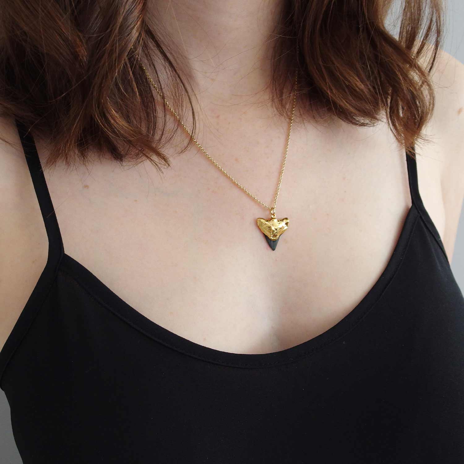 Womens shark tooth necklace hotsell