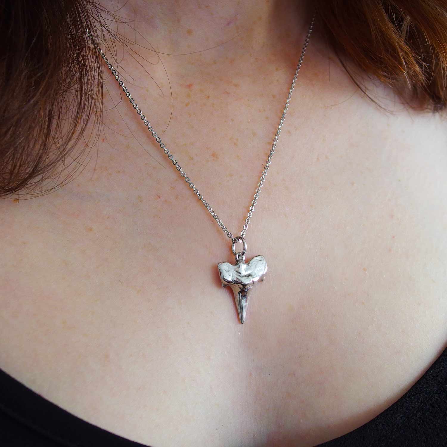 Silver Shark Tooth Pendant