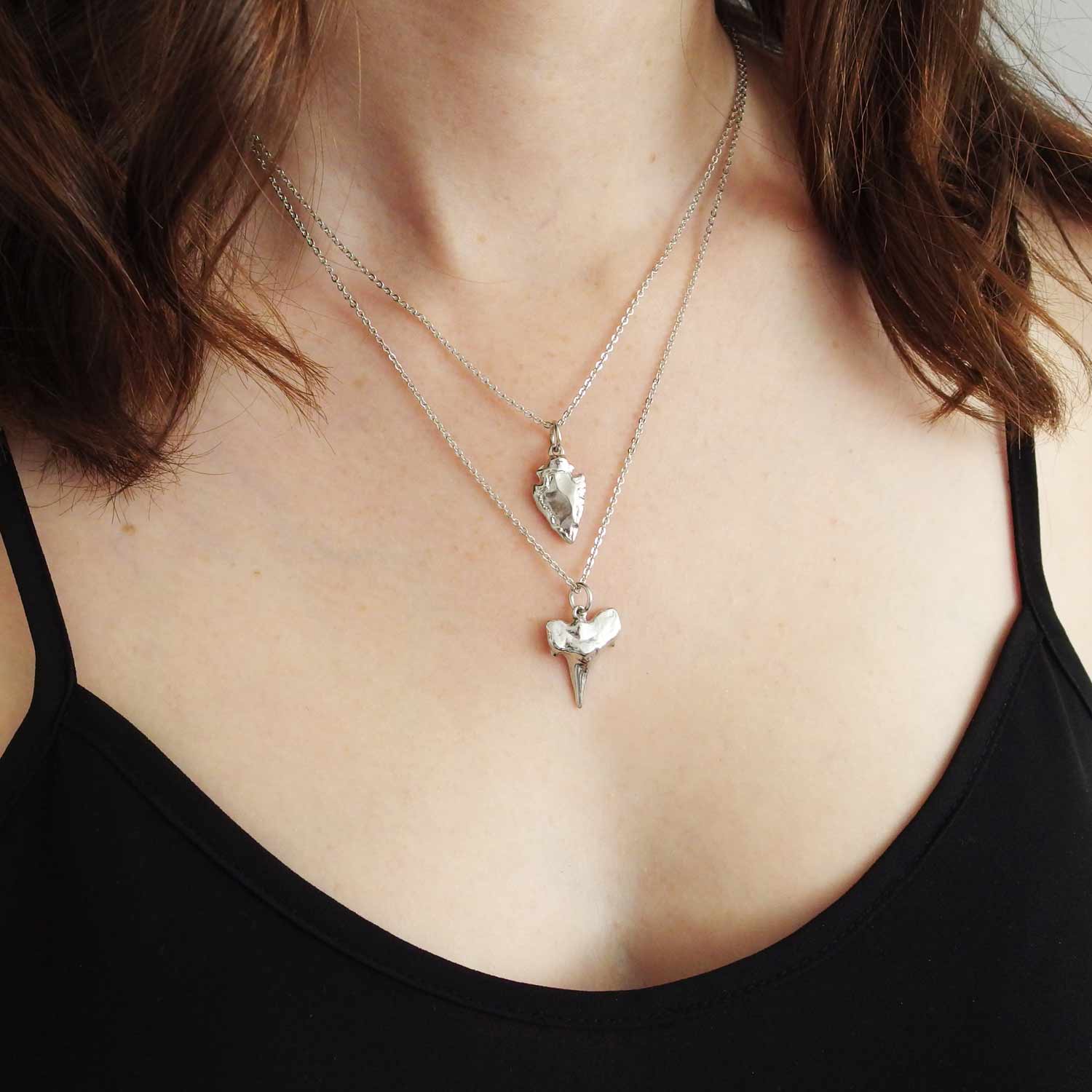 Silver Shark Tooth Pendant